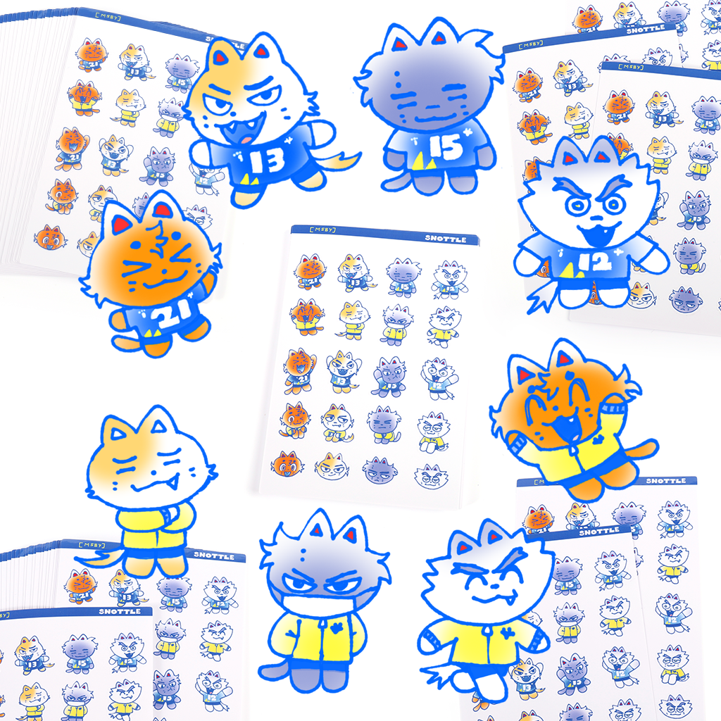 MSBY CATS STICKER SHEET