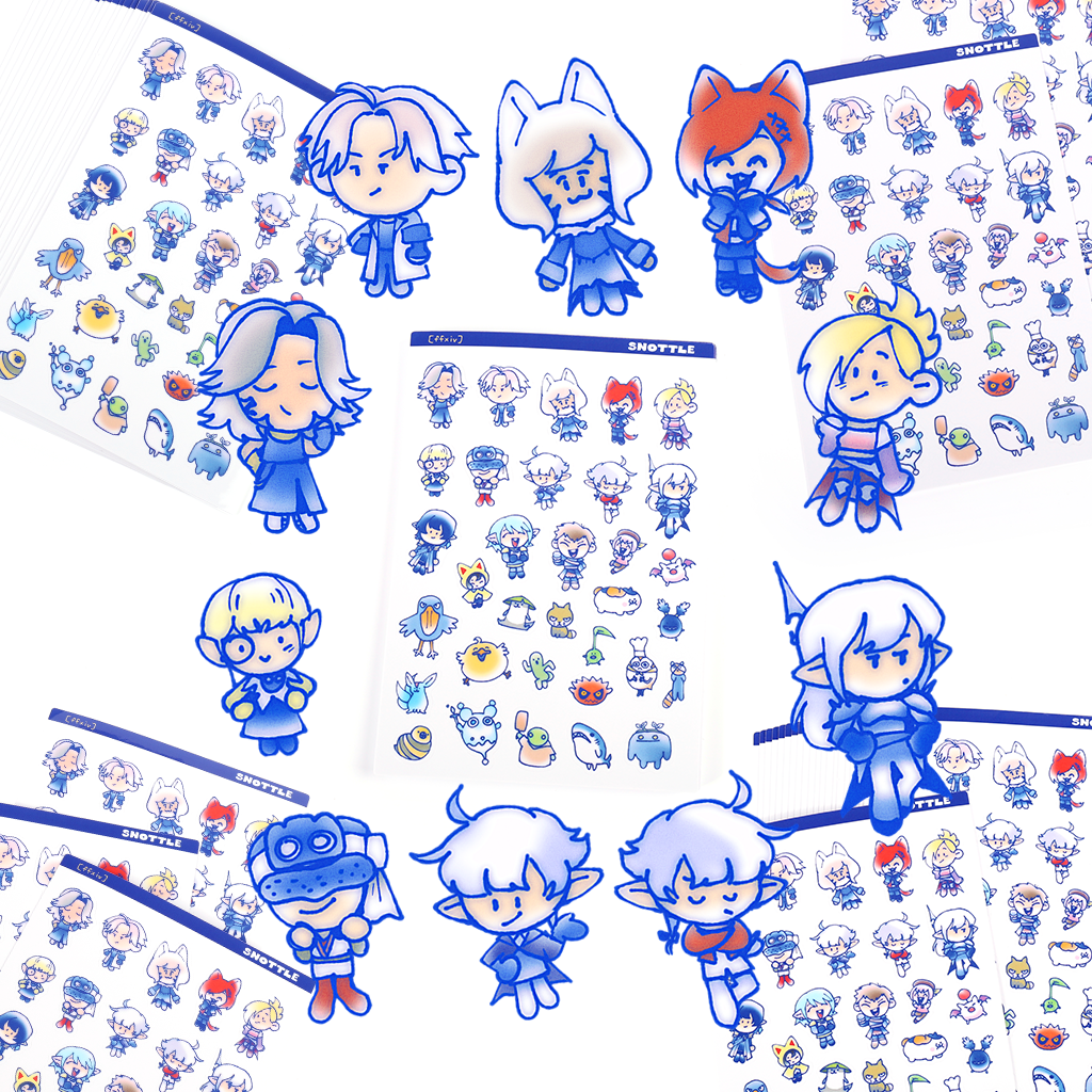 FFXIV STICKER SHEET