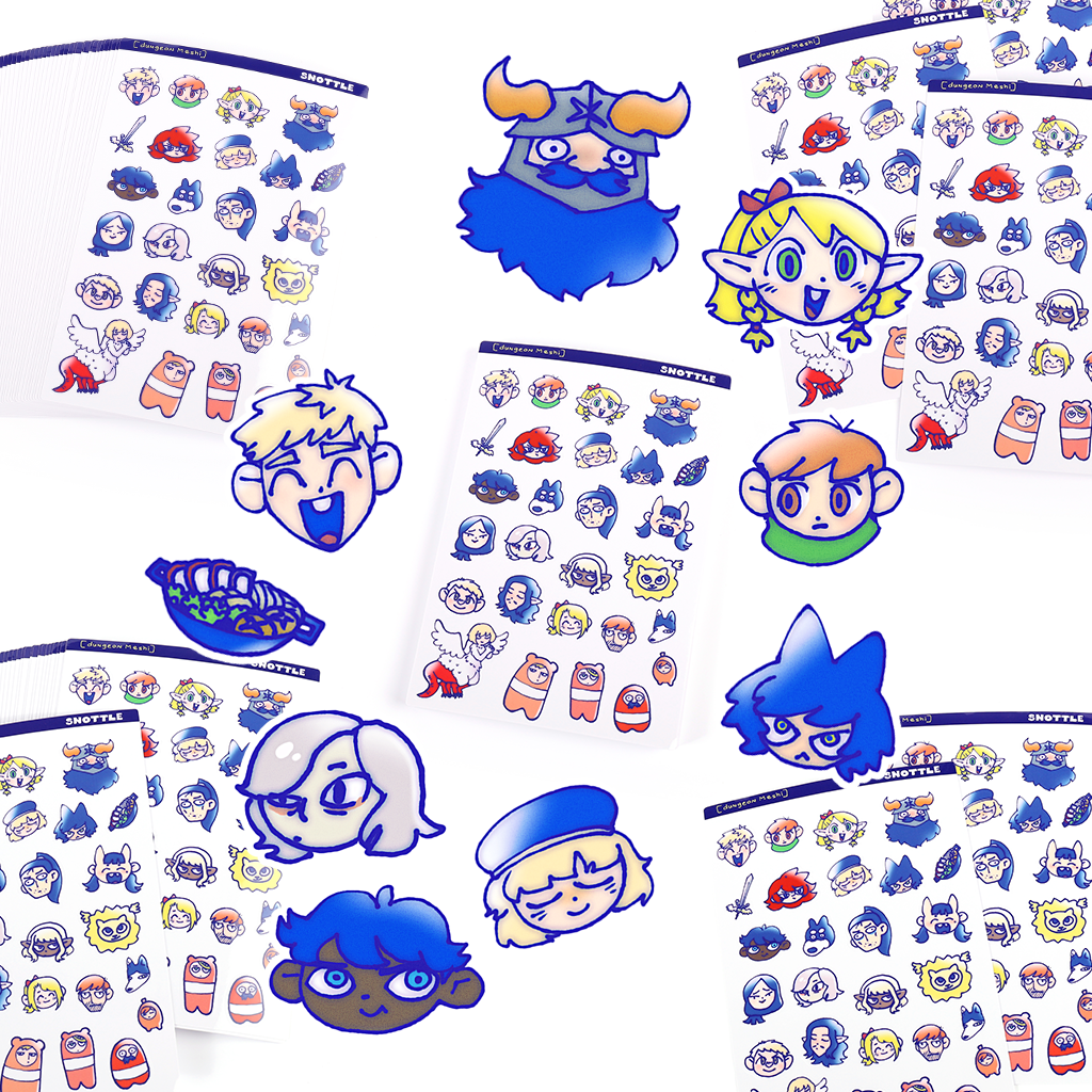 DUNGEON MESHI STICKER SHEET