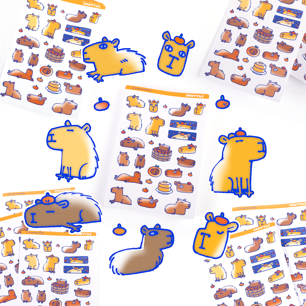 CAPYBARA STICKER SHEET