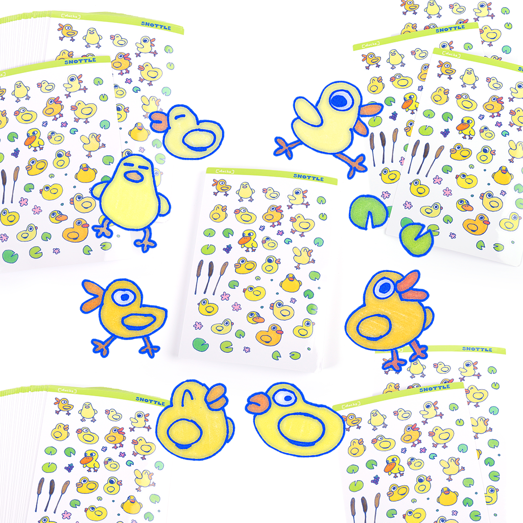 DUCK STICKER SHEET