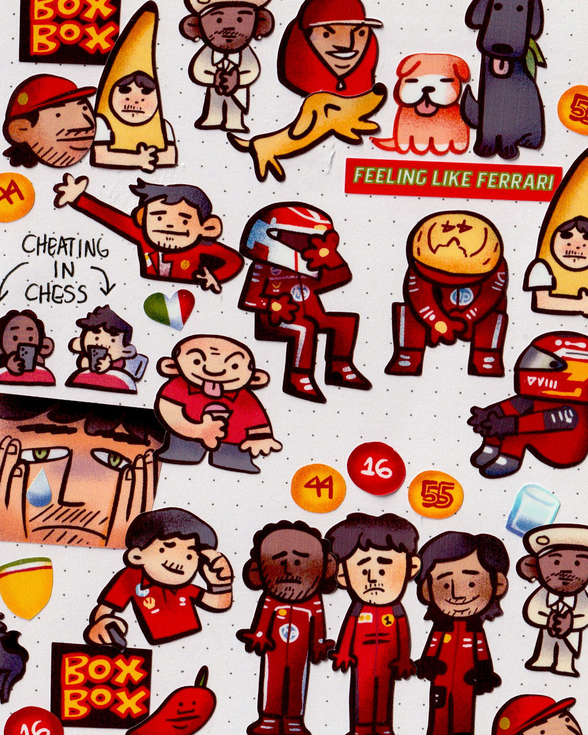 F1 STICKER SHEET