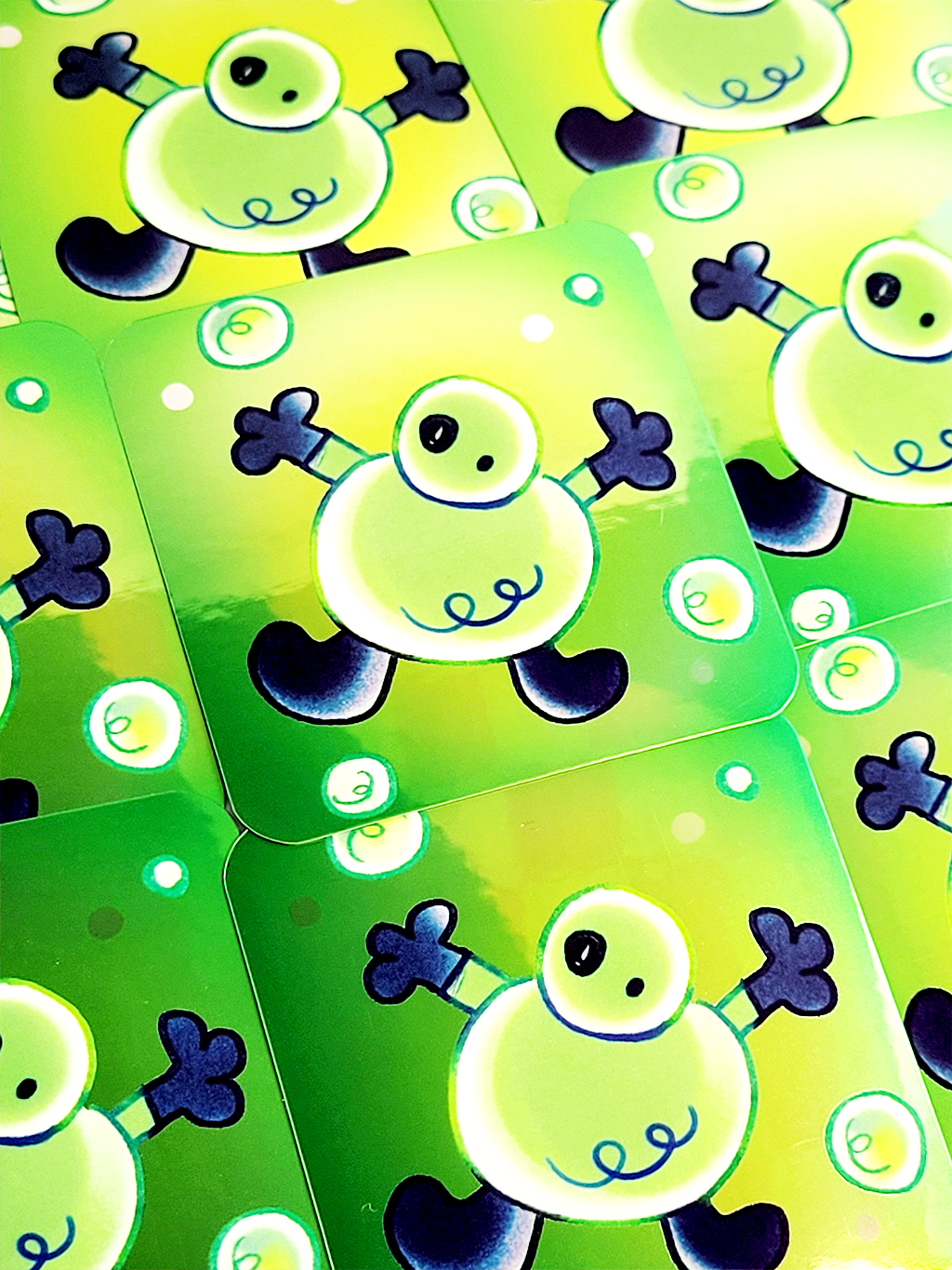 VISCOUS SHINY SQUARE STICKER