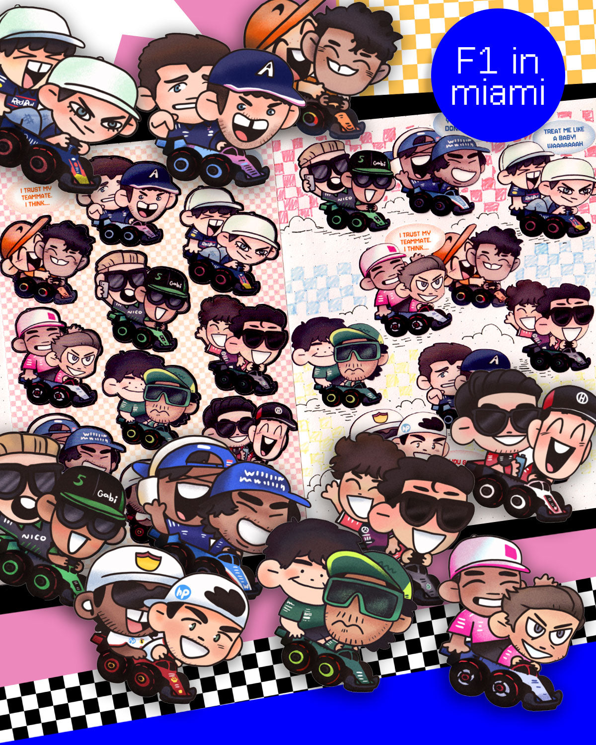 F1 STICKER SHEET