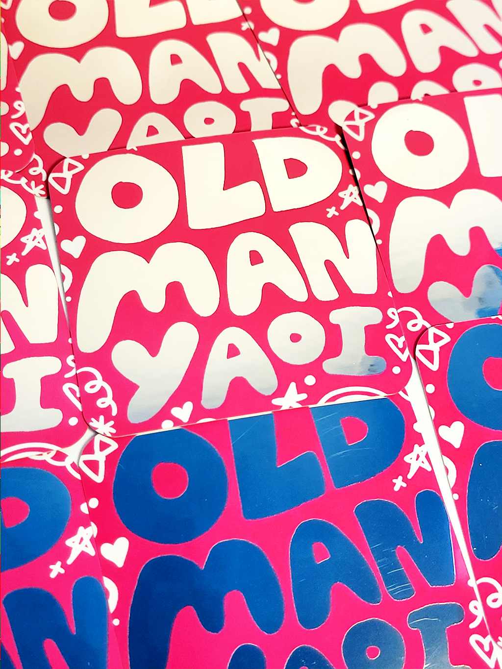 OLD MAN YAOI MIRROR STICKER
