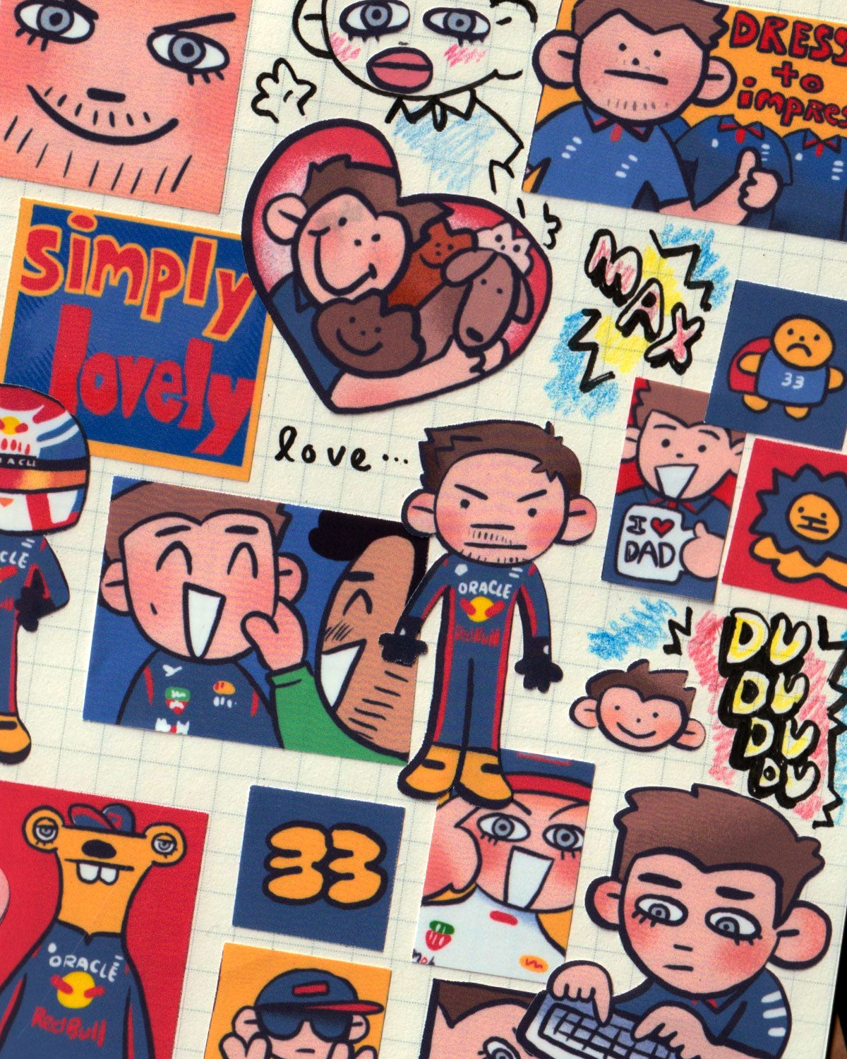 F1 STICKER SHEET