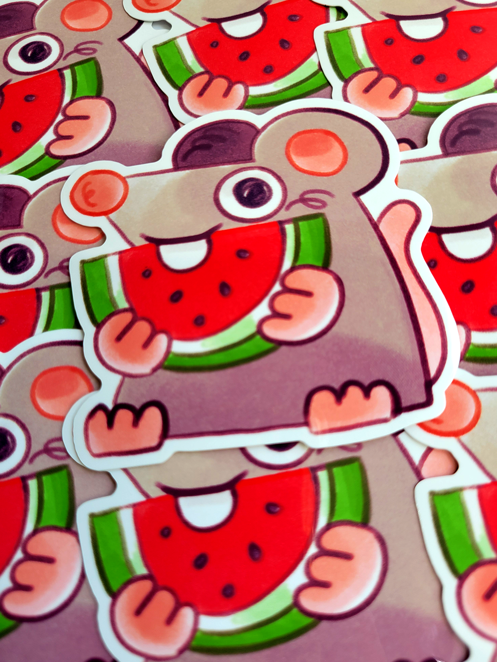 RAT WATERMELON DIE CUT STICKER