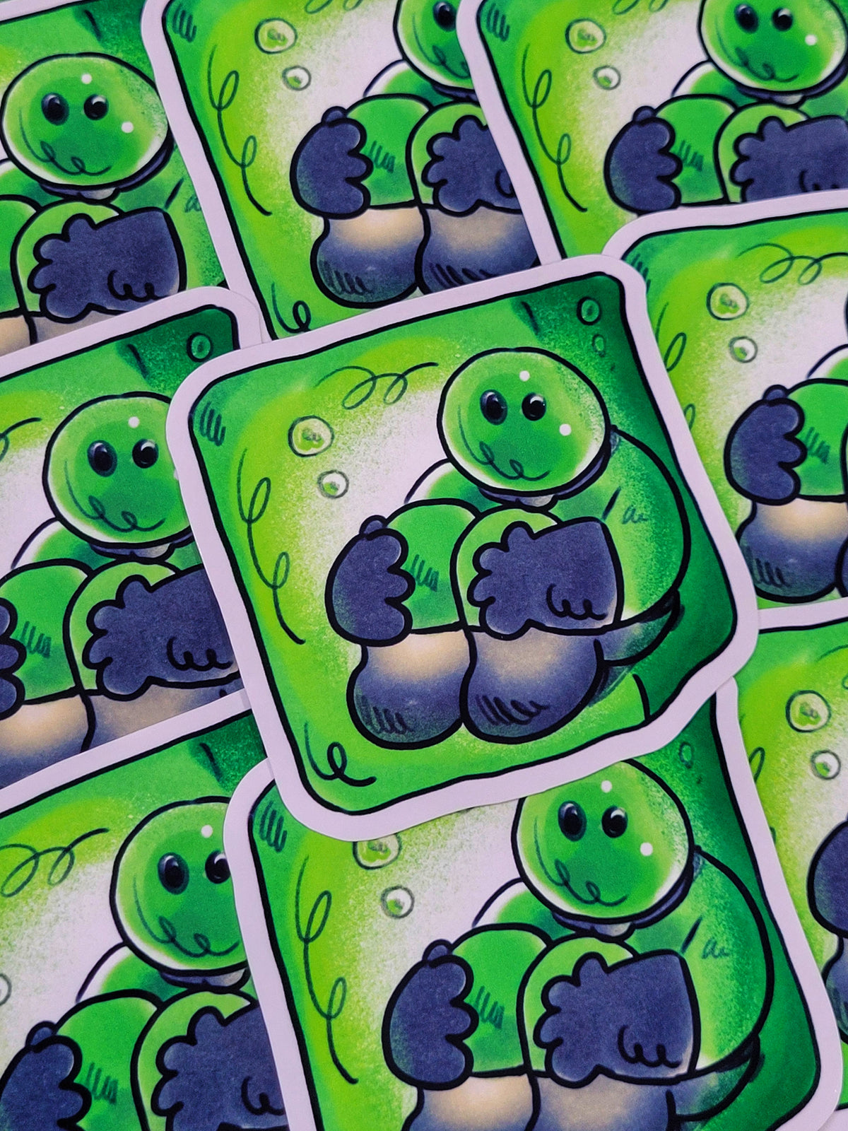 VISCOUS CUBE DIE CUT STICKER