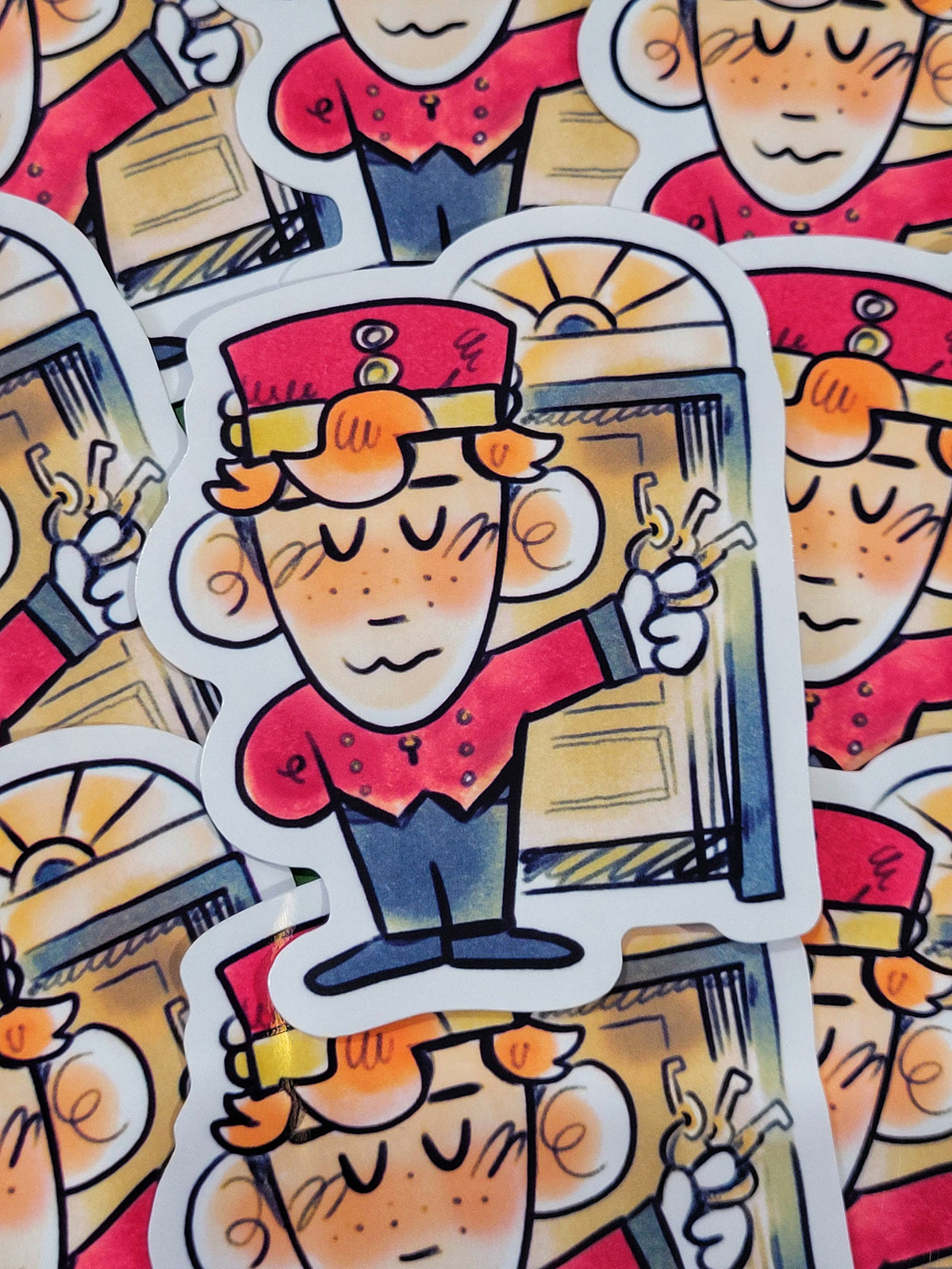 DOORMAN HOTEL DIE CUT STICKER