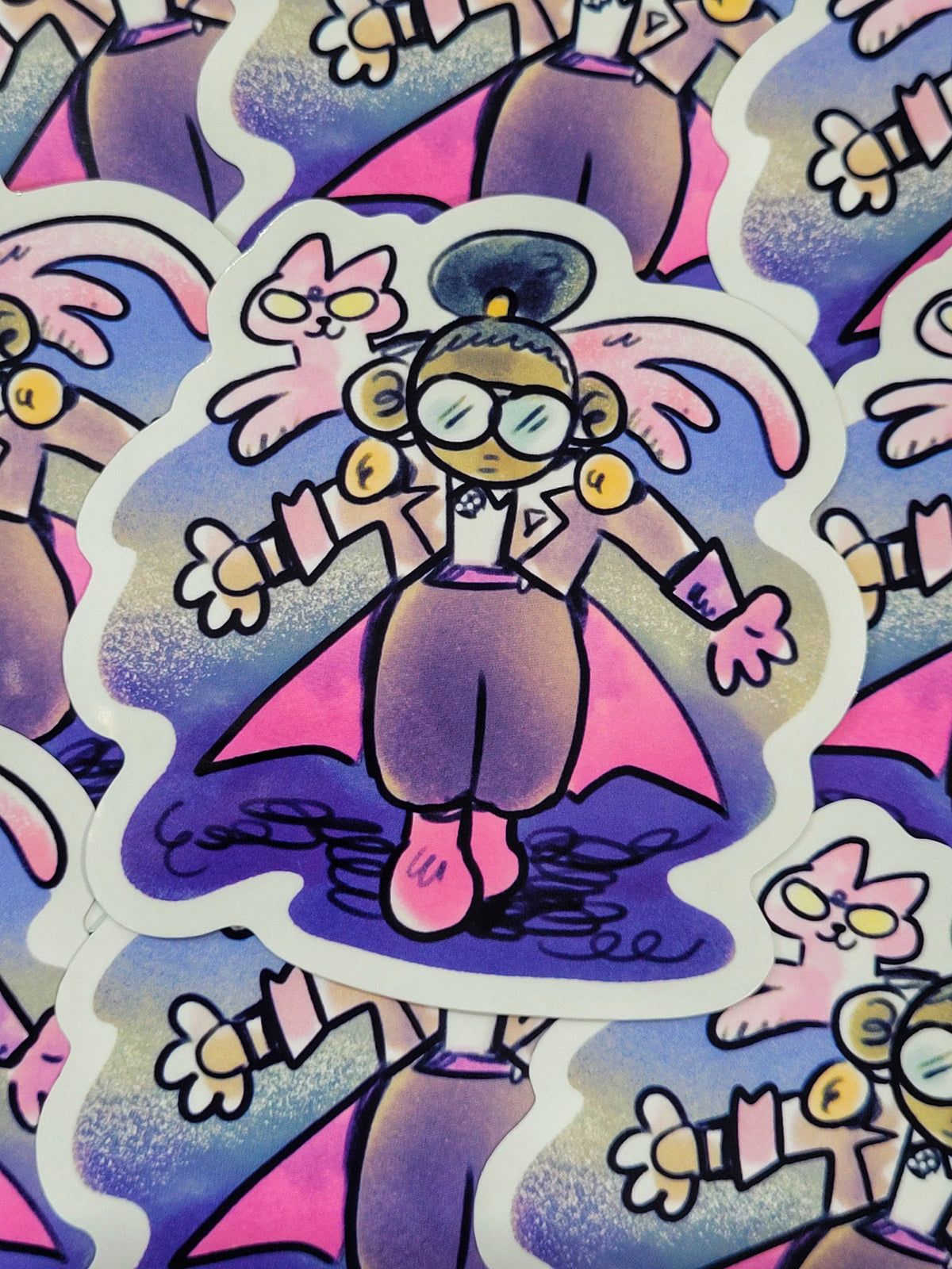 CALICO DIE CUT STICKER