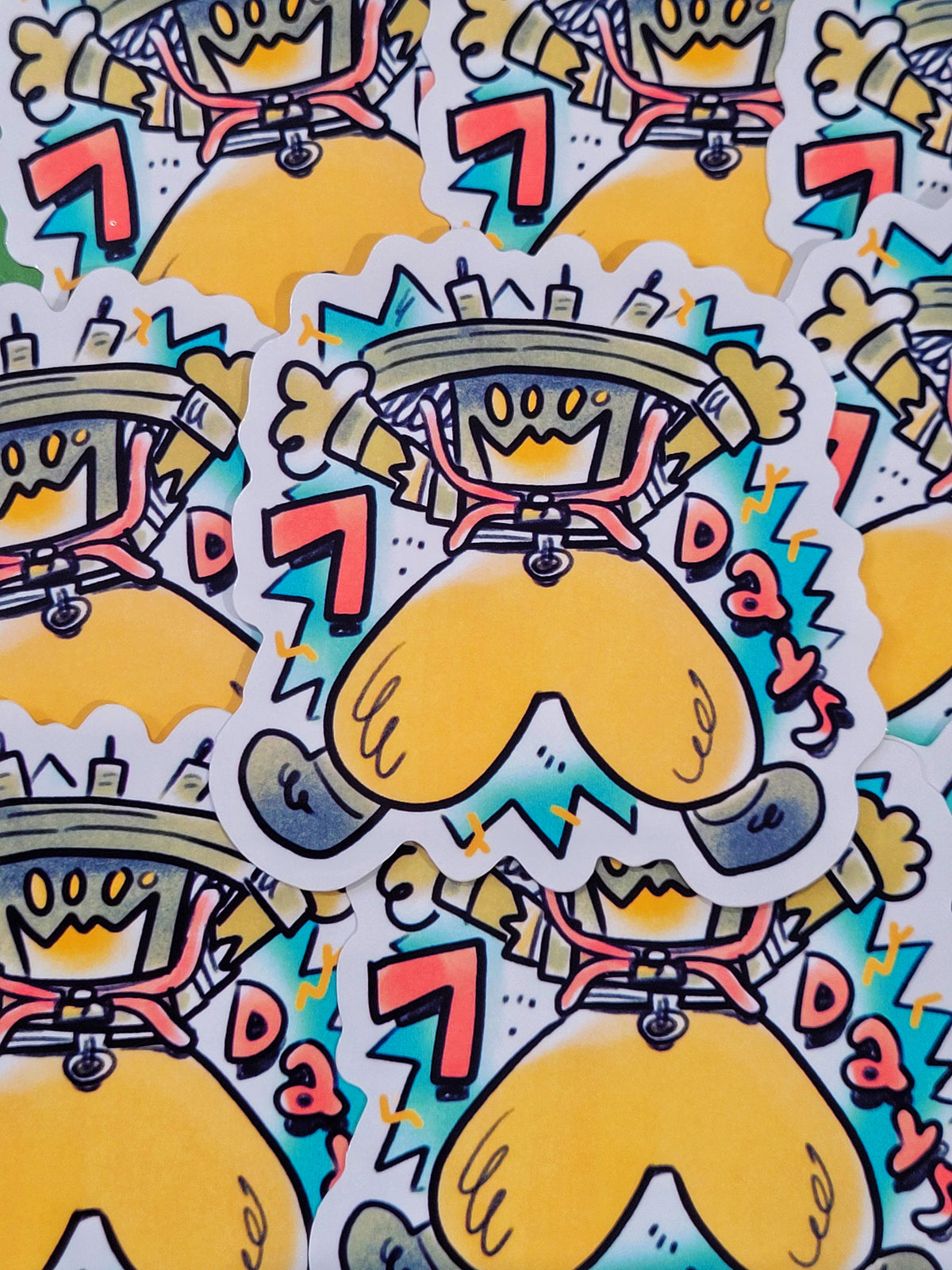 SEVEN DIE CUT STICKER