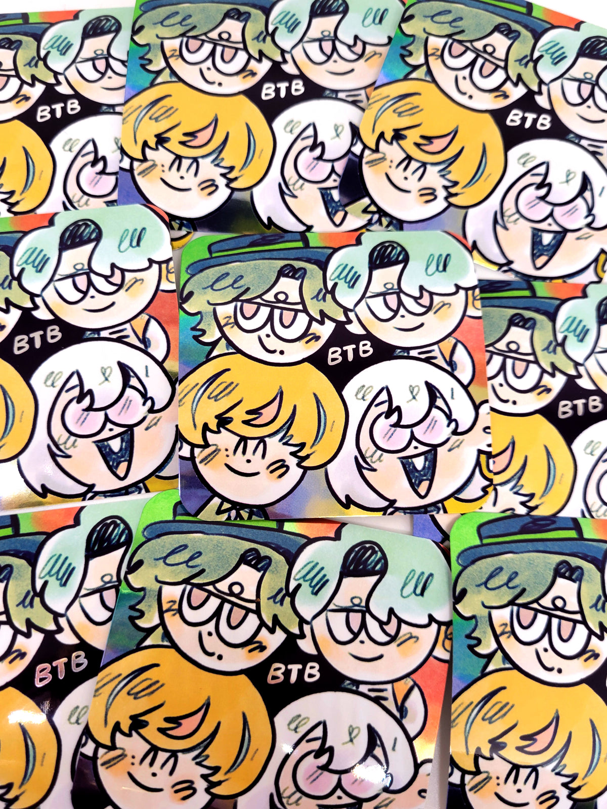 BTB MIRROR STICKERS