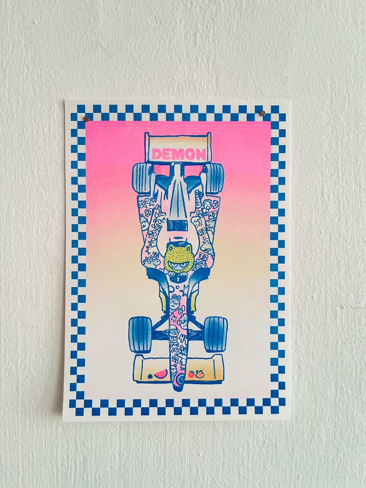 SPEED DEMON - 8.5x11 RISO PRINT