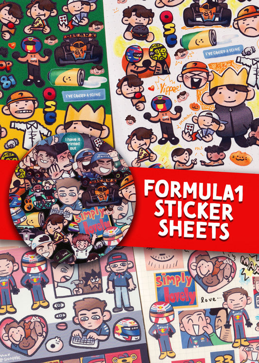 F1 STICKER SHEET