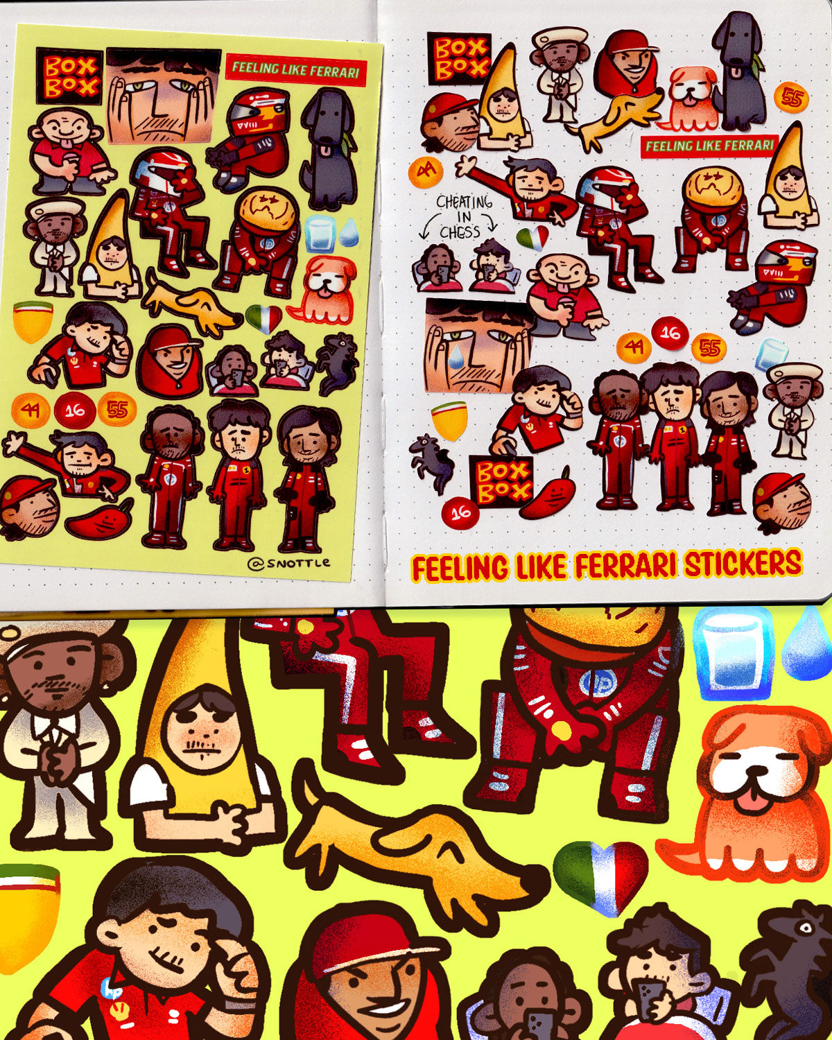 F1 STICKER SHEET