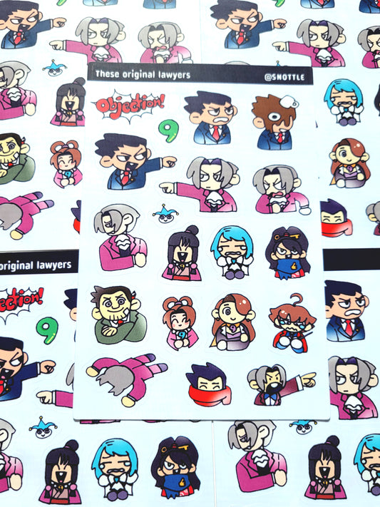 OG LAWYERS STICKER SHEET