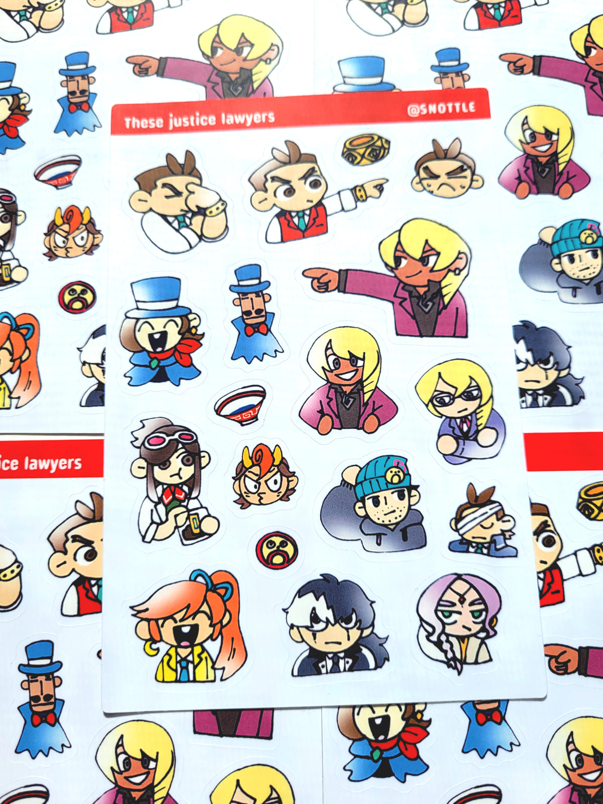 THE JUSTICE LAWYERS STICKER SHEET