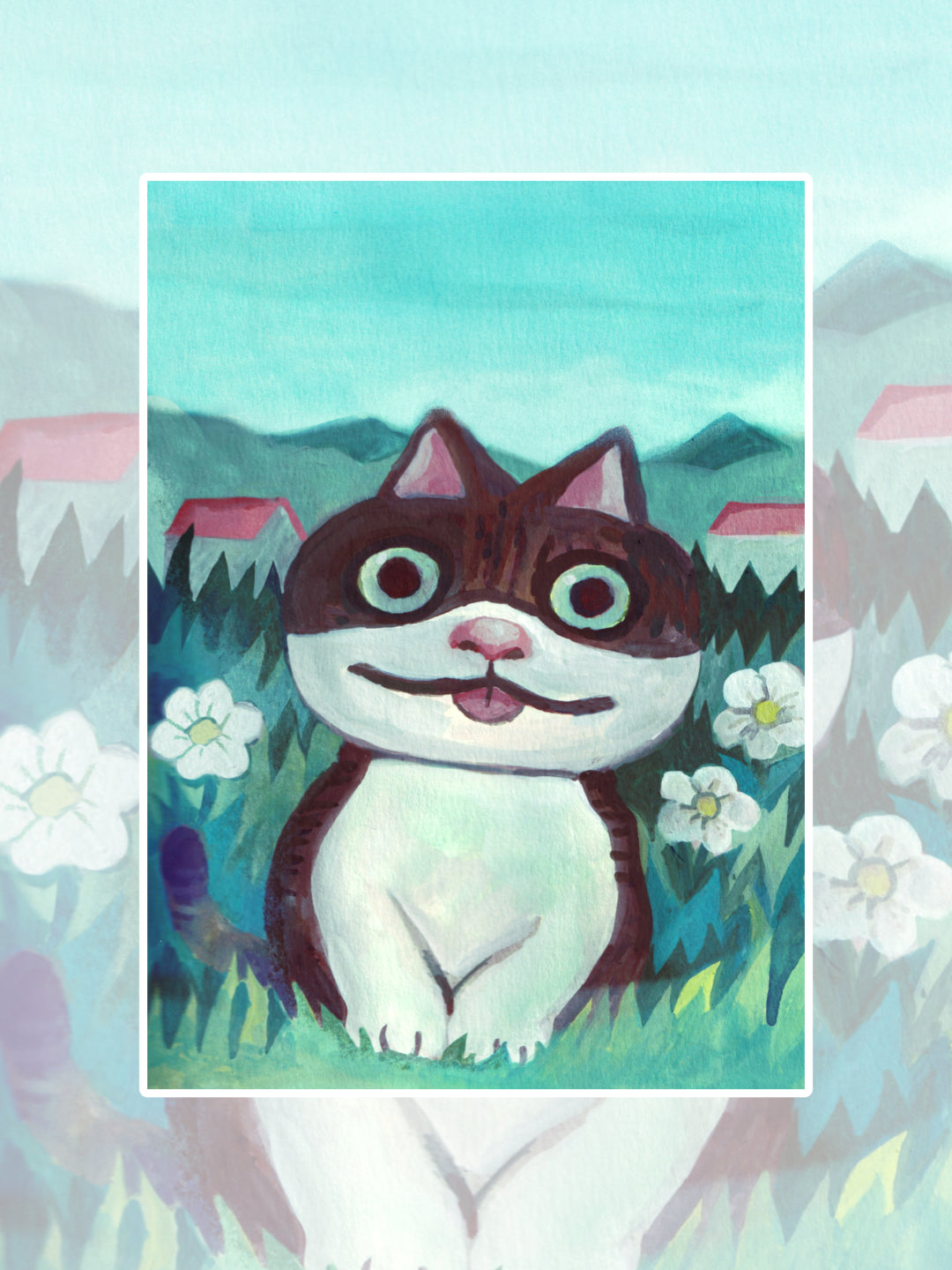 BLEP CAT - 5X7 PRINT