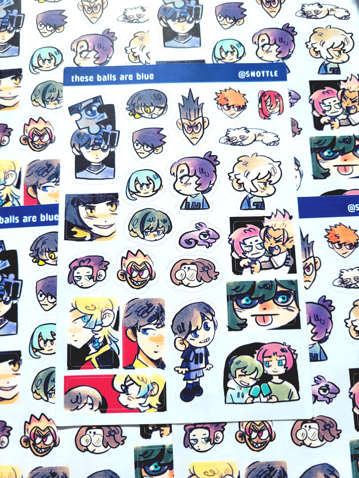 THE BALLS WERE BLUE STICKER SHEET