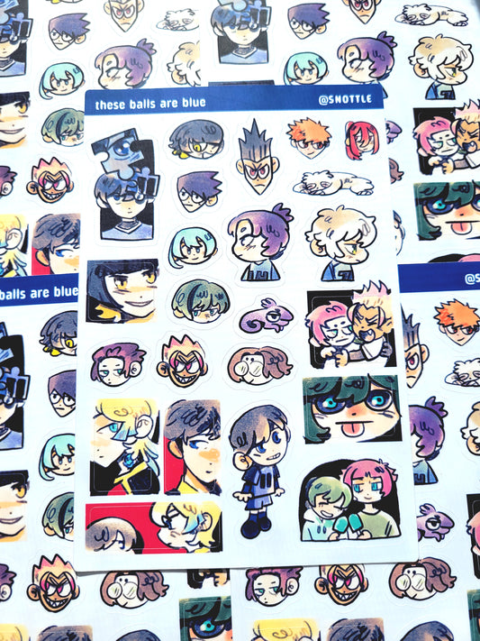THE BALLS WERE BLUE STICKER SHEET