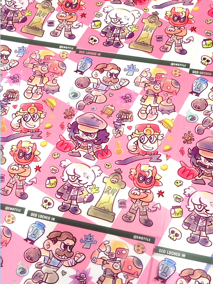 DEADLOCK CLEAR STICKER SHEET