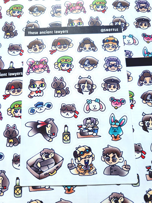 THE ANCIENT LAWYERS STICKER SHEET