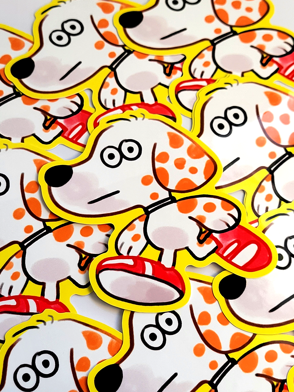 MARBLES THE DOG DIE CUT STICKER