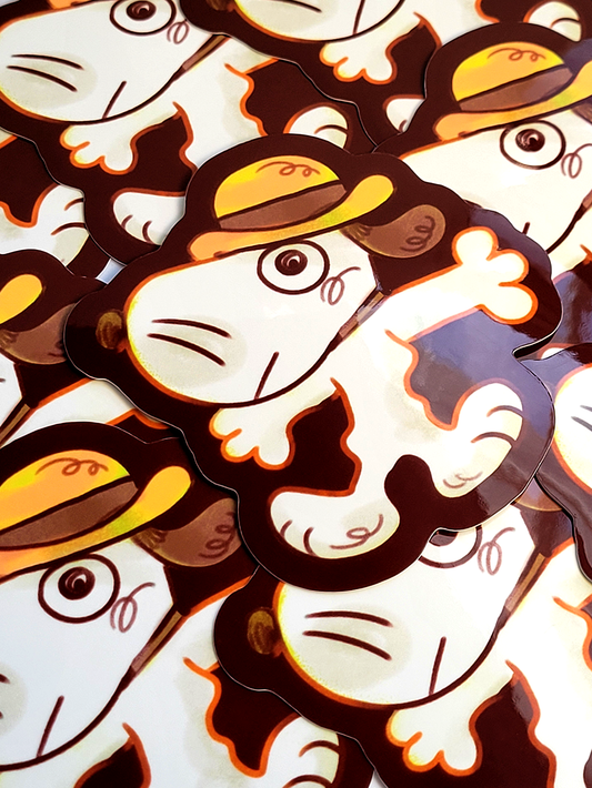 SPIKE THE DOG DIE CUT STICKER