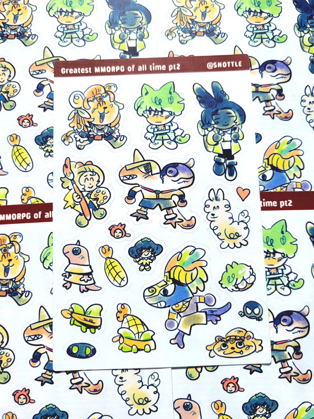 GREATEST MMO OF ALL TIME THE TRAIL STICKER SHEET