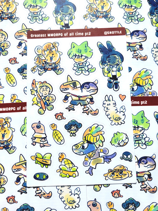 GREATEST MMO OF ALL TIME THE TRAIL STICKER SHEET