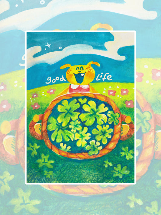 Y THE DOG WITH A GOOD LIFE - 5X7 PRINT