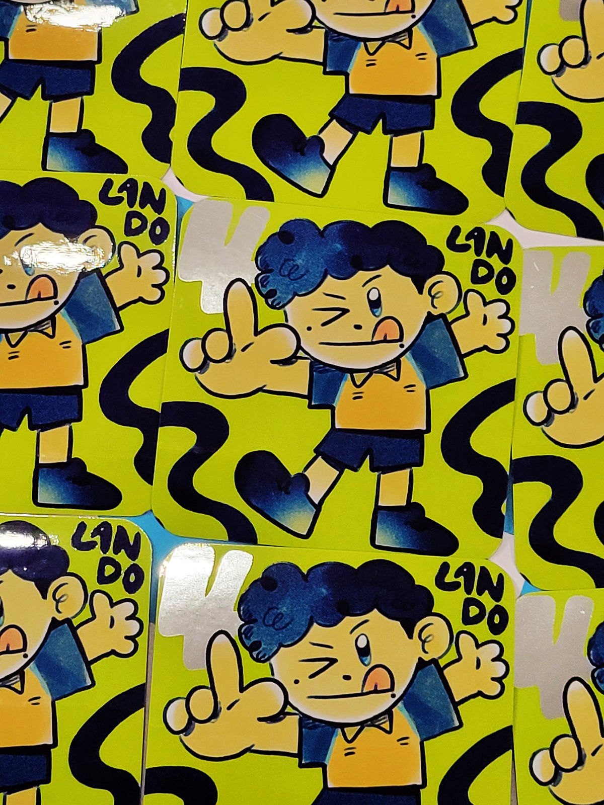 LANDO SHINY - F1 DIE CUT STICKER