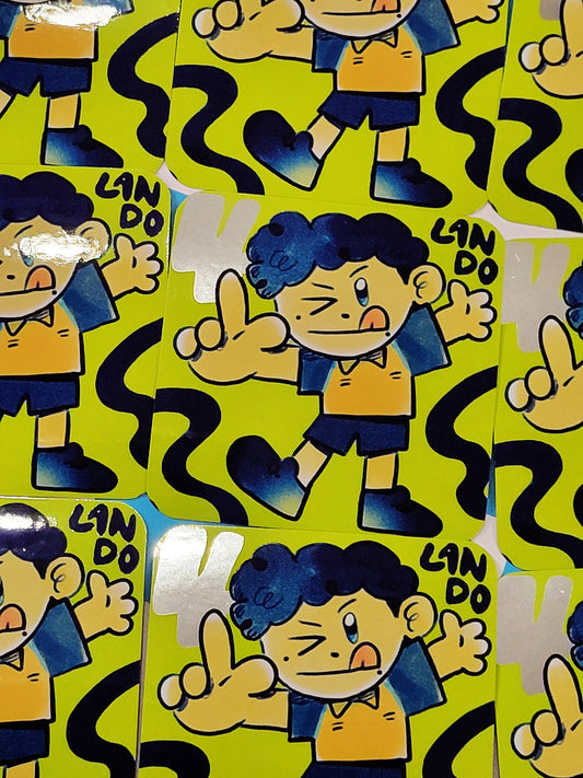 LANDO SHINY - F1 DIE CUT STICKER