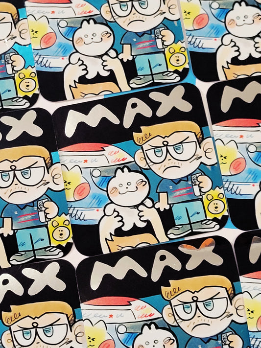 MAX SHINY - F1 DIE CUT STICKER