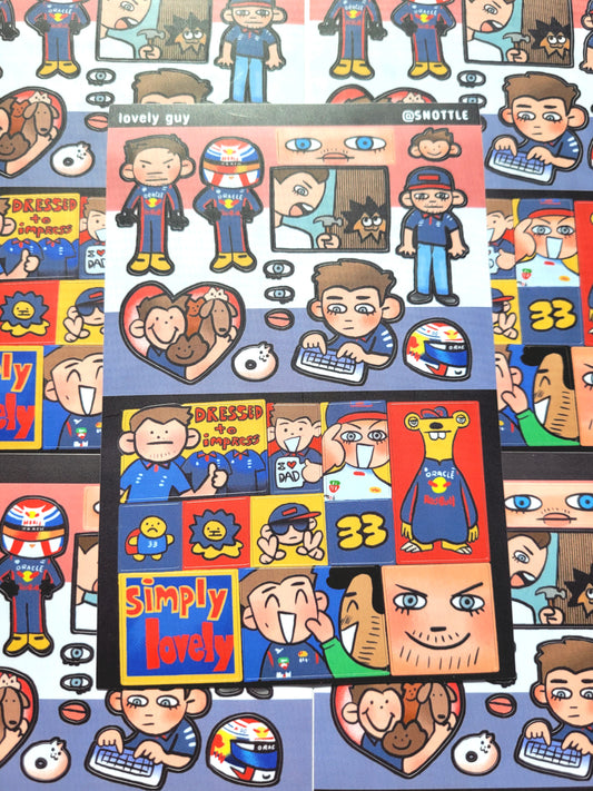 LOVELY GUY STICKER SHEET