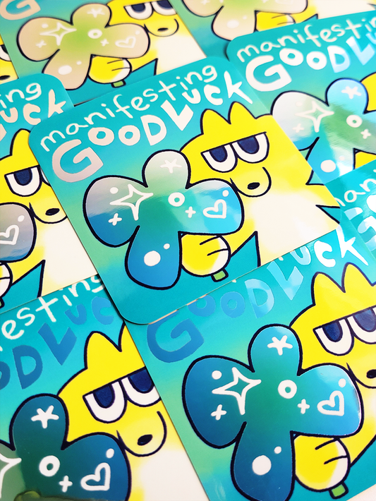 GOOD LUCK MIRROR STICKER