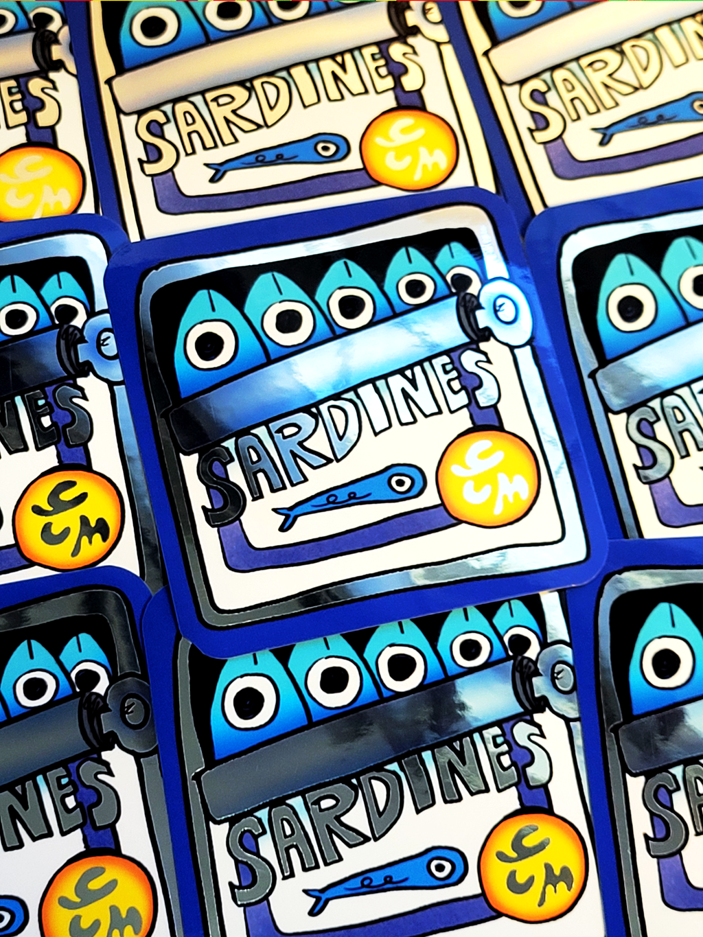 SARDINES MIRROR STICKER