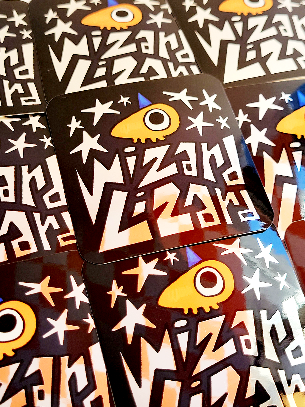 WIZARD LIZARD MIRROR STICKER
