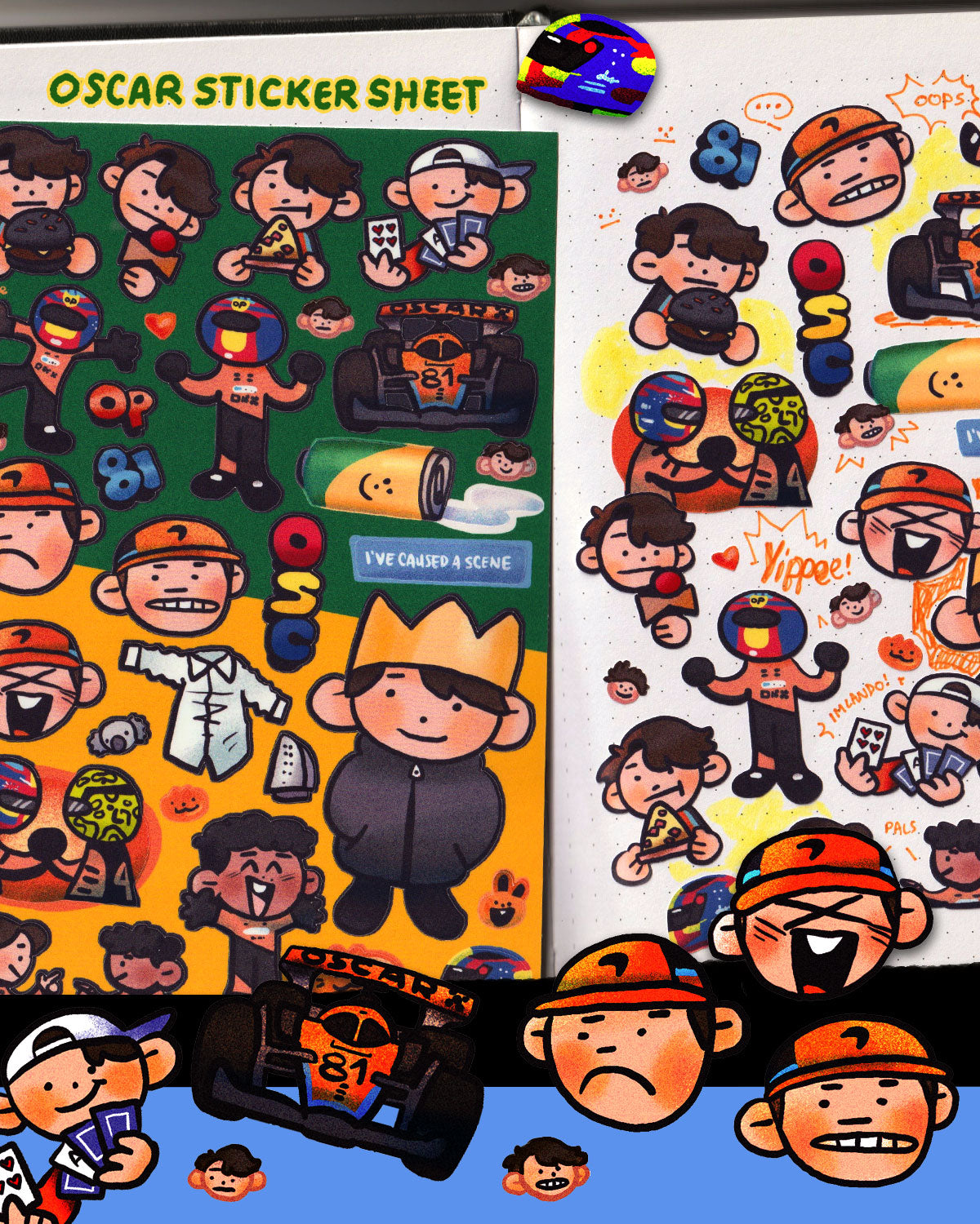 F1 STICKER SHEET