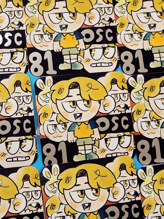 OSCAR  SHINY - F1 DIE CUT STICKER