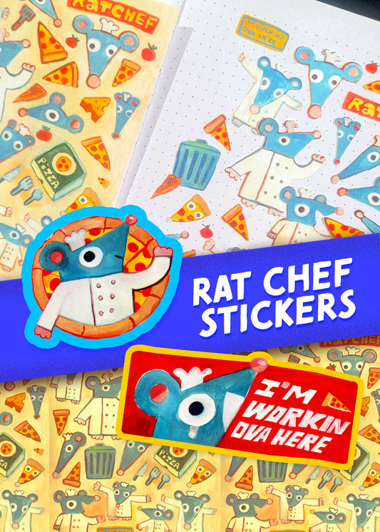 RAT CHEF STICKER COLLECTION