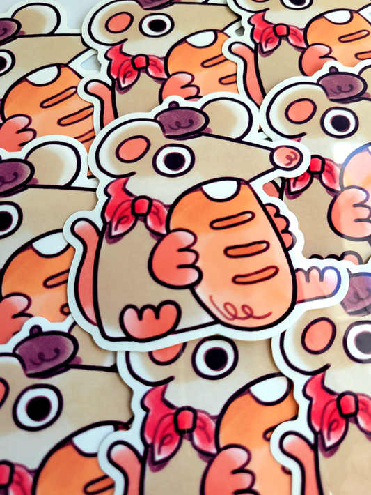 RAT BREAD DIE CUT STICKER