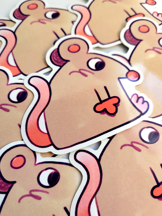 RAT MIND BLANK DIE CUT STICKER
