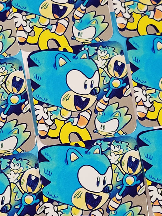 SHINY SANIC - SANIC STICKER
