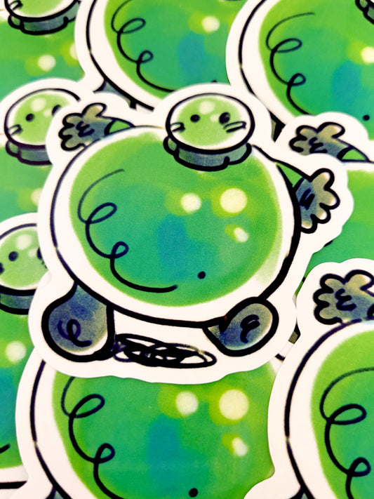 VISCOUS ROUND DIE CUT STICKER