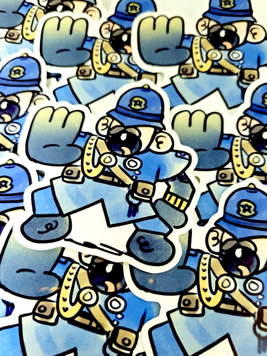 WARDEN DIE CUT STICKER