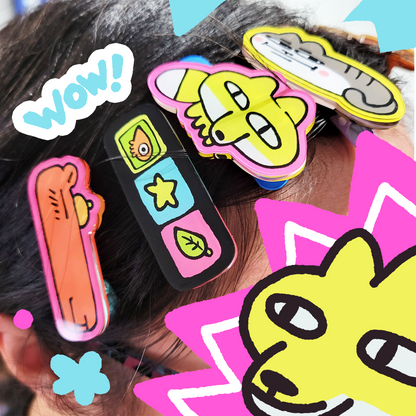 ACRYLIC HAIRCLIPS